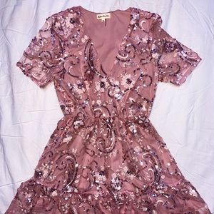 Sequin Lace Dress